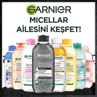 Garnier Micellar Kömür Kusursuz Makyaj Temizleyici Jel 400 ml