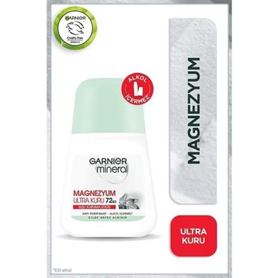 Garnier Mineral Roll-On Kadın Deodorant 50 ml Ferah Kokulu 72 Saat Etkili Pudrasız Hızlı Kuruma