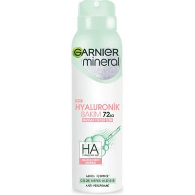 Garnier Unisex Sprey Deodorant 150 ml Ferah Mısır Sabunu Kokusu 72 Saat Etkili İz Bırakmayan Mineral ve Hyaluronik Bakım