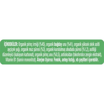 Gerber Organik Pirinçli Buğdaylı Muzlu ve Ahududulu  Bebek ve Küçük Çocuk Atıştırmalığı 35 gr