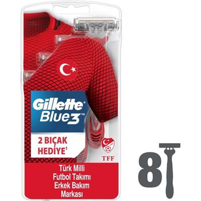 Gillette Blue3 8li Milli Takım Özel Paketi Tıraş Bıçağı