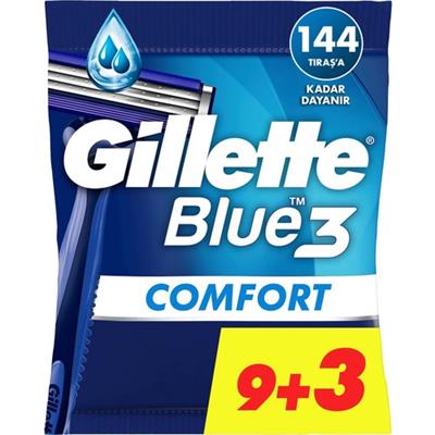 Gillette Blue3 Comfort Kullan At Tıraş Bıçağı 9+3 Adet