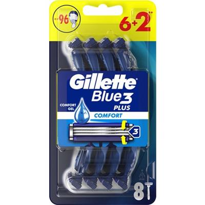 Gillette Blue3 Comfort Kullan At Tıraş Bıçağı 6+2 Adet