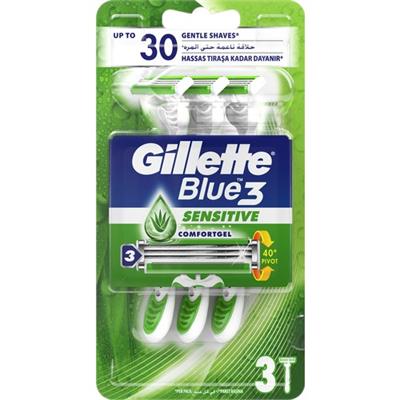 Gillette Blue3 Sensitive Tıraş Bıçağı 3lü