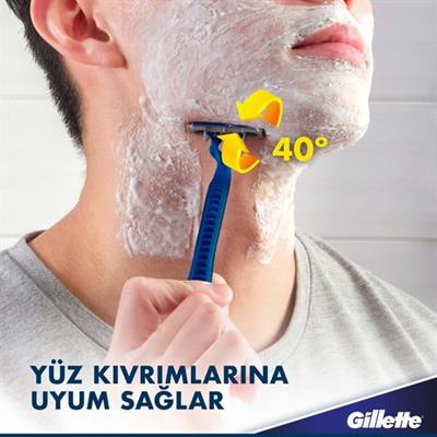 Gillette Blue3 Slalom Kullan At Tıraş Bıçağı 12li
