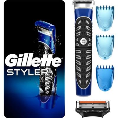 Gillette Fusion Styler 4ü 1 Arada Hassas Vücut Tüyü ve Sakal Düzeltici Tıraş Makinesi ve Kenar Düzeltici