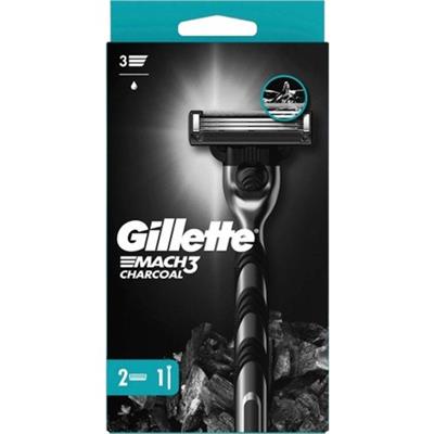 Gillette Mach3 Charcoal Set ( 2 Adet 2 Up Makine + 2 Adet 2’li Yedek )