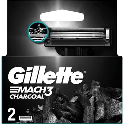 Gillette Mach3 Charcoal Yedek Tıraş Bıçağı 2 li