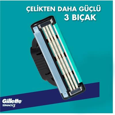 Gillette Mach3 Erkek Yedek Tıraş Bıçağı 2li – Dayanıklı Çelik Bıçaklar, Hassas ve Konforlu Tıraş Deneyimi