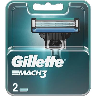 Gillette Mach3 Erkek Yedek Tıraş Bıçağı 2li – Dayanıklı Çelik Bıçaklar, Hassas ve Konforlu Tıraş Deneyimi
