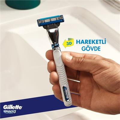 Gillette Mach3 Turbo Yedek Tıraş Bıçağı 5li