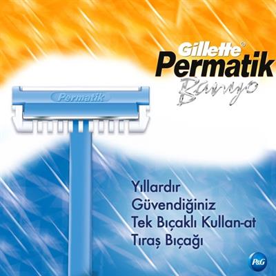Gillette Permatik Banyo Kullan At Tıraş Bıçağı 10lu