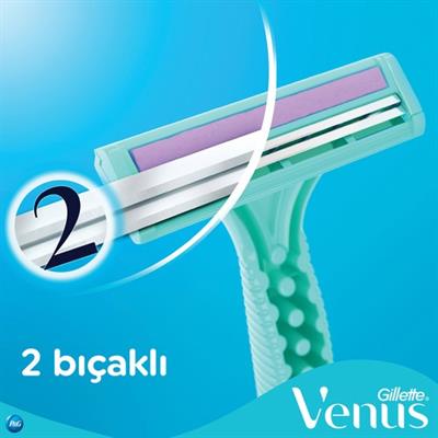 Gillette Simply Venus 2 Basic Kullan At Kadın Tıraş Bıçağı 4 Adet