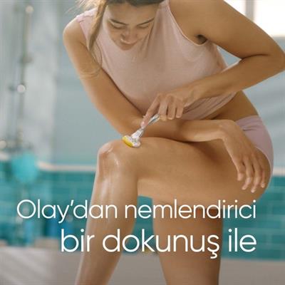 Gillette Venus ComfortGlide Olay Kadın Tıraş Bıçağı Yedek Başlık 3lü Paket – Hindistan Cevizi Kokulu, 5 Bıçaklı Ergonomik Tasarım