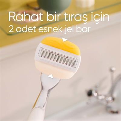 Gillette Venus ComfortGlide Olay Kadın Tıraş Bıçağı Yedek Başlık 3lü Paket – Hindistan Cevizi Kokulu, 5 Bıçaklı Ergonomik Tasarım