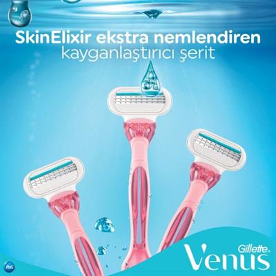 Gillette Venus Sensitive Kullan-At Kadın Tıraş Bıçağı 3’lü