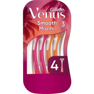 Gillette Venus Smooth Miami Kadın Tıraş Bıçakları, 3lü Kadın Kullan At Tıraş Bıçakları
