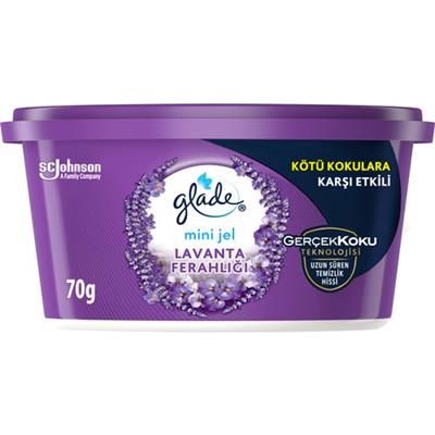 Glade Oda Kokusu Mini Jel Lavanta 70 Gr Kötü Kokulara Karşı Etkili Ferahlık