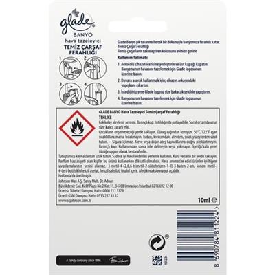 Glade Oda Kokusu Okyanus Aromalı 10 ml Kötü Kokuları Gideren Uzun Süre Kalıcı Ferahlık