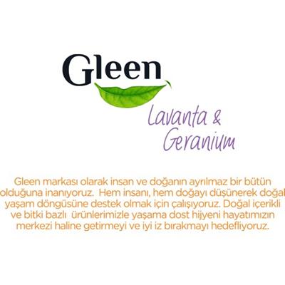 Gleen Organik İçerikli Vegan 1 lt Lavanta-Geranium Sprey Yüzey Temizleyici