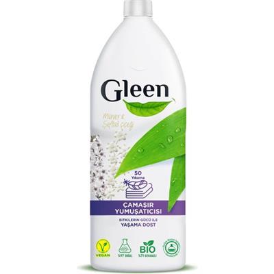 Gleen Organik İçerikli Vegan 1 lt Mürver-Şeftali Çiçeği Konsantre Yumuşatıcı