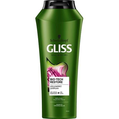 Gliss Bio-Tech Restore Güçlendirici Şampuan - Kök Hücre Kompleksi ve Gül Suyu ile 500 ml