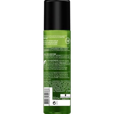Gliss Bio-Tech Restore Güçlendirici Sıvı Saç Bakım Kremi - Kök Hücre Kompleksi ve Gül Suyu ile 200 ml