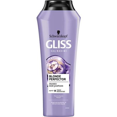 Gliss Blonde Perfector Turunculaşma Karşıtı Onarıcı Mor Şampuan 250 ml Röfleli Boyalı Doğal Sarı Saçlar