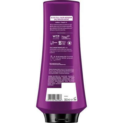 Gliss Full Hair Wonder Kafein & Peptit Saç Dökülme Karşıtı Saç Bakım Kremi 360 ml Dökümeye Eğilimli Saçlar
