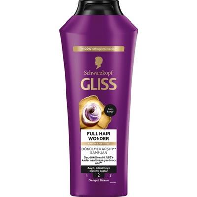 Gliss Full Hair Wonder Kafein & Peptit Saç Dökülme Karşıtı Şampuan 400 ml Dökümeye Eğilimli Saçlar