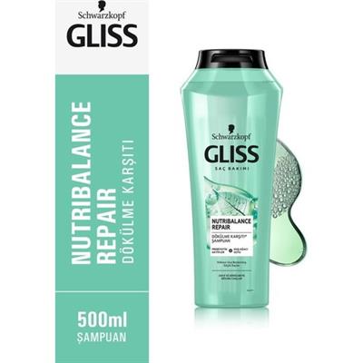 Gliss Nutribalance Repair Şampuan - Prebiyotik AktiflerHuş Ağacı Suyu ile 500 ml