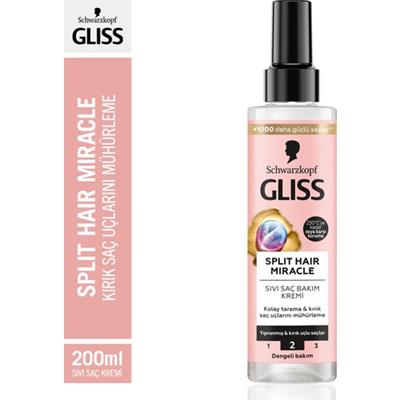 Gliss Split Hair Miracle  İyonik Kompleks Kırık Uçları Mühürleyen Saç Bakım Kremi 200 ml Yıpranmış Saçlar