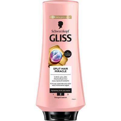Gliss Split Hair Miracle İyonik Kompleks Kırık Uçları Mühürleyen Saç Bakım Kremi 360 ml Yıpranmış Saçlar