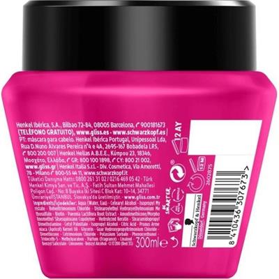Gliss Supreme Length 2Sİ 1 ARADA Koruyucu Saç Bakım Maskesi - Biotin Kompleksi ve Şakayık Çiçeği Özü ile 300 ml