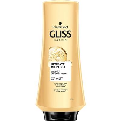 Gliss Ultimate Oil Elixir Besleyici Saç Bakım Kremi - Aminoasit ve Argan Yağı ile 360 ml