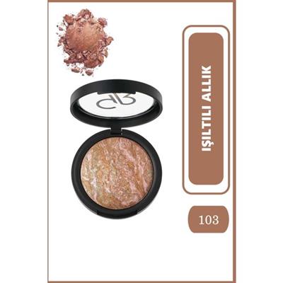 Golden Rose Baked Stardust Allık No:103 İpeksi Doku ile Canlı Görünüm Sağlar