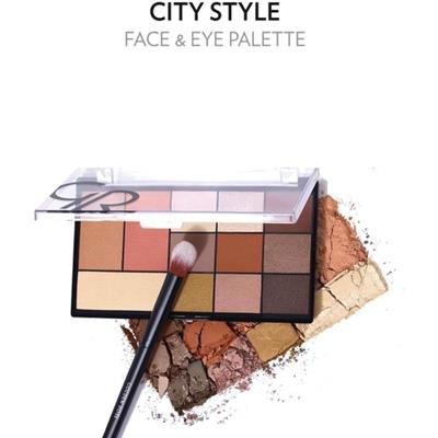 Golden Rose City Style Face & Eye Palette No: 01 Warm Nude - Makyaj Paleti - 8691190966607