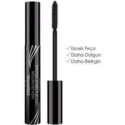 Golden Rose Essential High Definition & Lift Up&Great Volume Mascara Black - Hacim Veren Maskara - 8691190070601