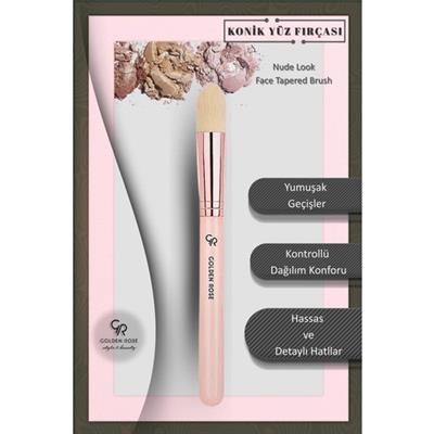 Golden Rose Face Tapered Brush