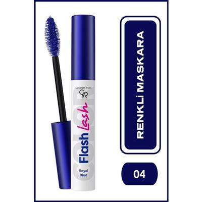 Golden Rose Flash Lash Colered Mascara No:04 Royal Blue - Renkli Maskara - 8691190515751
