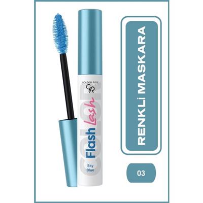 Golden Rose Flash Lash Colered Mascara No:03 Sky Blue - Renkli Maskara - 8691190515744