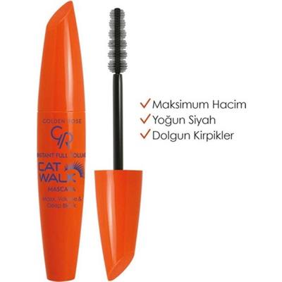 Golden Rose Instant Full Volume Cat Walk Mascara Maksimum Hacim Veren Siyah Maskara 9 ml