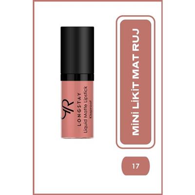 Golden Rose Longstay Liquid Matte Lipstick (Mini) No:17