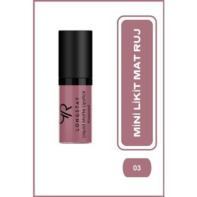 Golden Rose Longstay Liquid Matte Lipstick (Mini) No:03