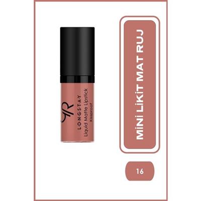 Golden Rose Longstay Liquid Matte Lipstick (Mini) No:16