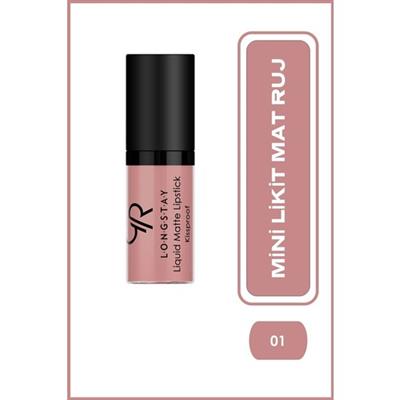 Golden Rose Longstay Liquid Matte Lipstick (Mini) No:01