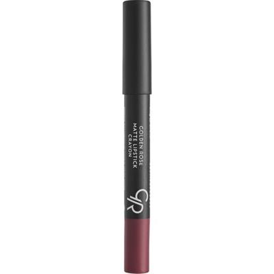 Golden Rose Matte Lipstick Crayon No: 19 Dark Violet - Mat Kalem Ruj - 8691190903190
