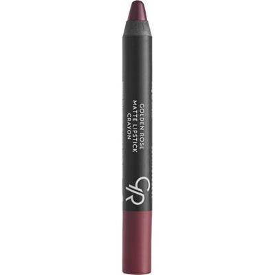 Golden Rose Matte Lipstick Crayon No: 19 Dark Violet - Mat Kalem Ruj - 8691190903190