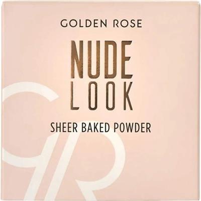Golden Rose Nude Look Sheer Baked Powder Ipeksi Doku ve Canlı Görünüm 10 g Açık Renk