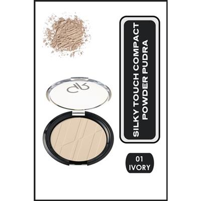 Golden Rose Silky Touch No:01 Ivory Sıkıştırılmış Kompakt Pudra – Doğal, Pürüzsüz ve Hafif Makyaj Görünümü